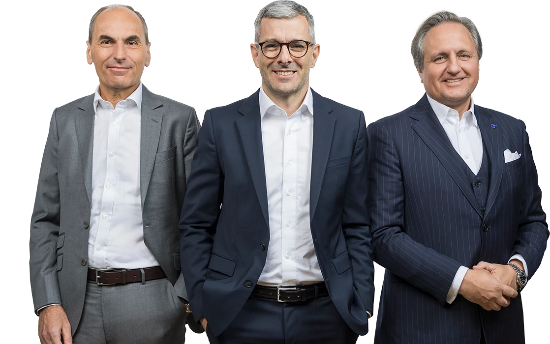 Der Vorstand der Lenzing Gruppe, Georg Kasperkovitz, Mathias Breuer, Christian Skilich (Foto)