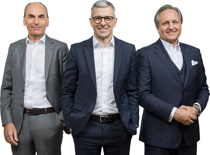 Der Vorstand der Lenzing Gruppe, Georg Kasperkovitz, Mathias Breuer, Christian Skilich (Foto)