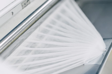  Maschine zur Verarbeitung von Fasern in einem Labor (Foto)